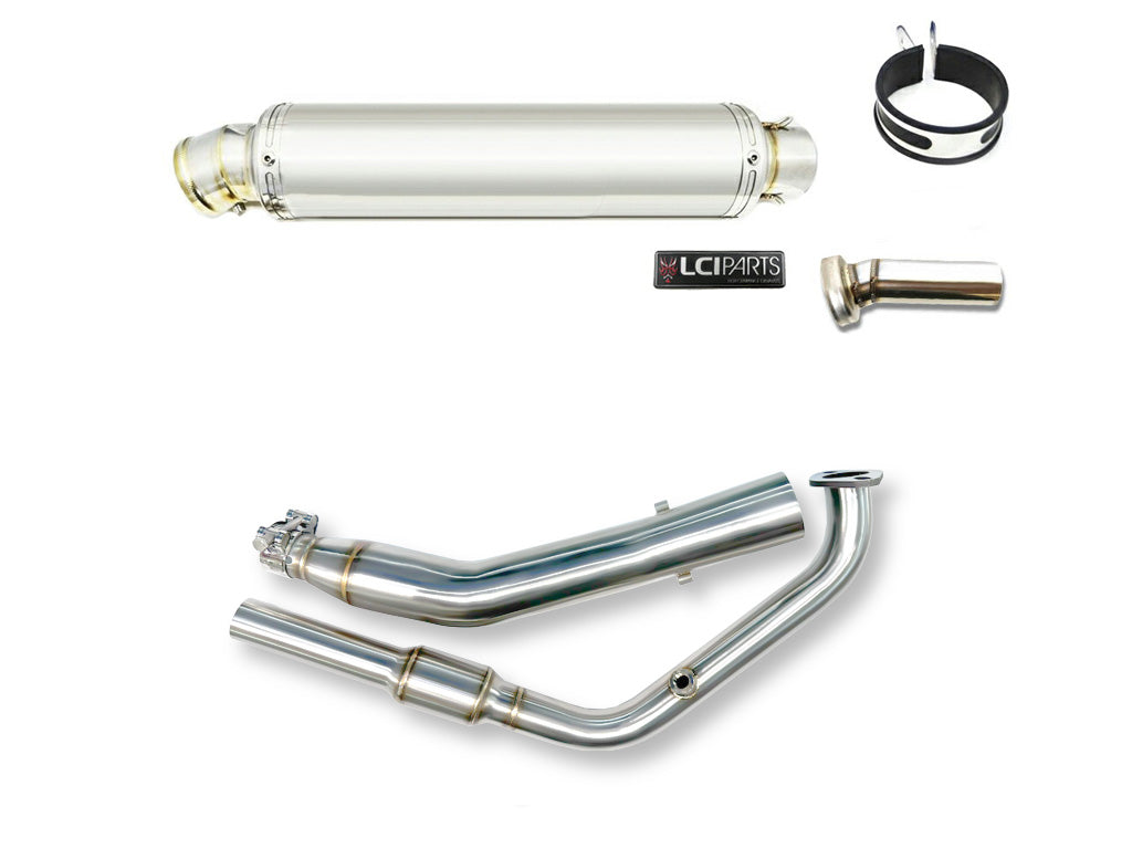 ヤマハ YZF-R15 / MT-15 2017-2024 LCIPARTS ラウンドステンレスフルエキゾーストマフラー – LCIPARTS  EXHAUSTS