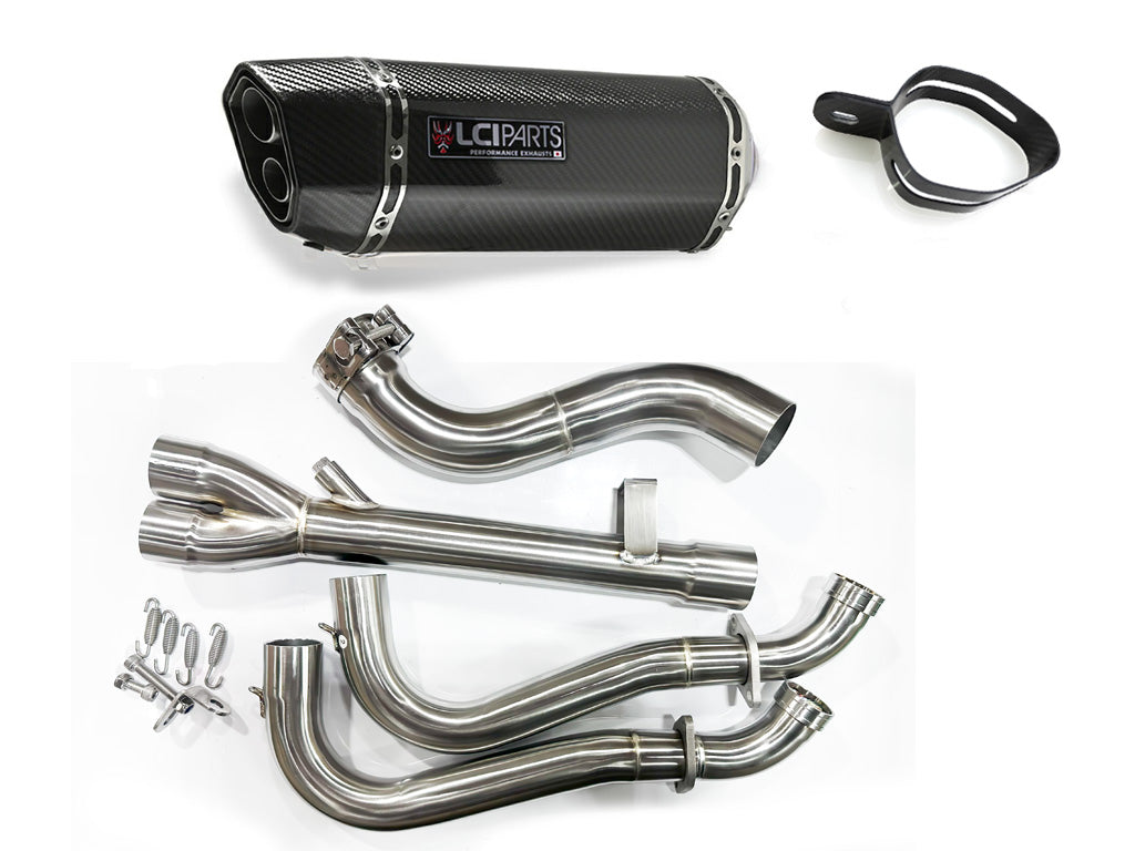 スズキ GSX-8S 2023-2024 GSX-8R 2024- LCIPARTS ツインエンド カーボン フルエキゾーストマフラー –  LCIPARTS EXHAUSTS