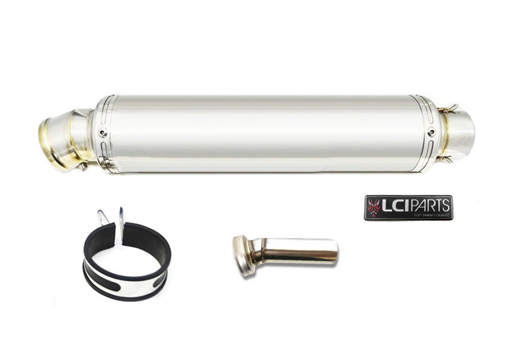 汎用 LCIPARTS ラウンドステンレスマフラー 差込径38.5mm – LCIPARTS EXHAUSTS