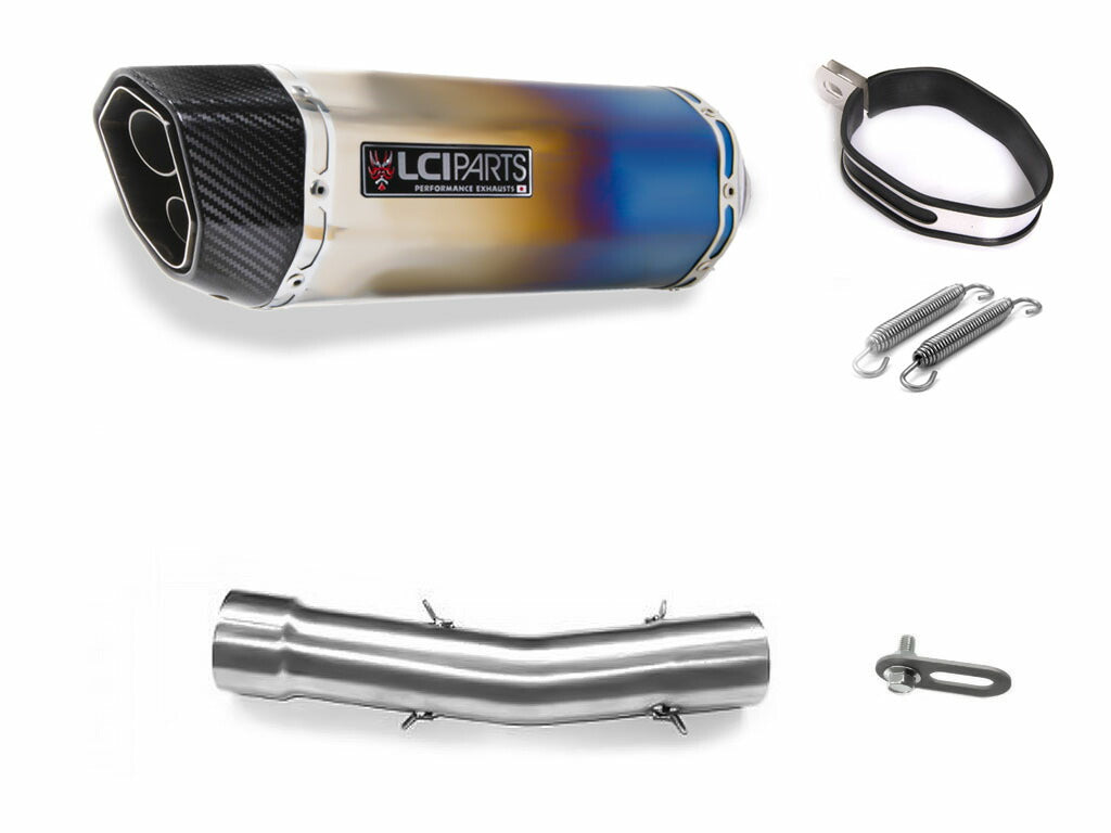 トライアンフ ストリートトリプル85 ストリートトリプルR 2013-2018 LCIPARTS ツインエンド チタン スリップオンマフラー –  LCIPARTS EXHAUSTS