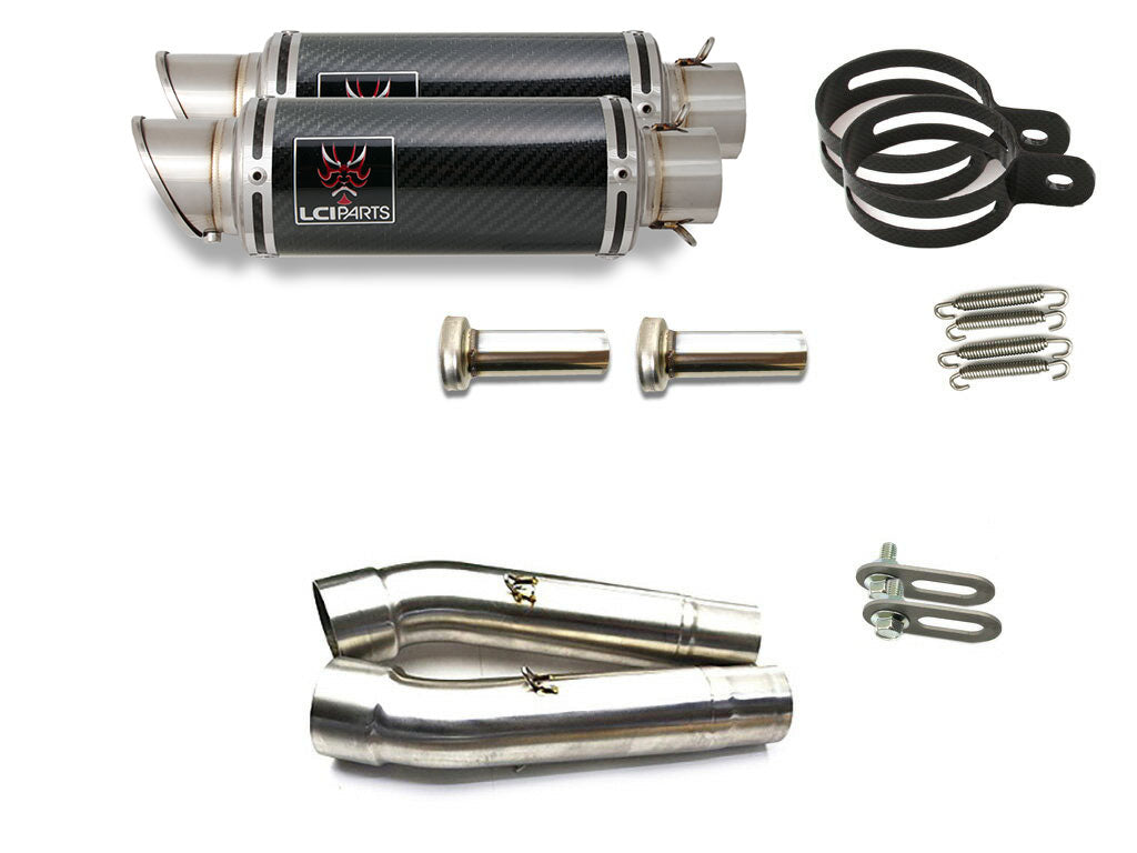 DUCATI SS900 SS1000DS SS800 1998-2006 LCIショートカーボンスリップオンマフラー – LCIPARTS  EXHAUSTS