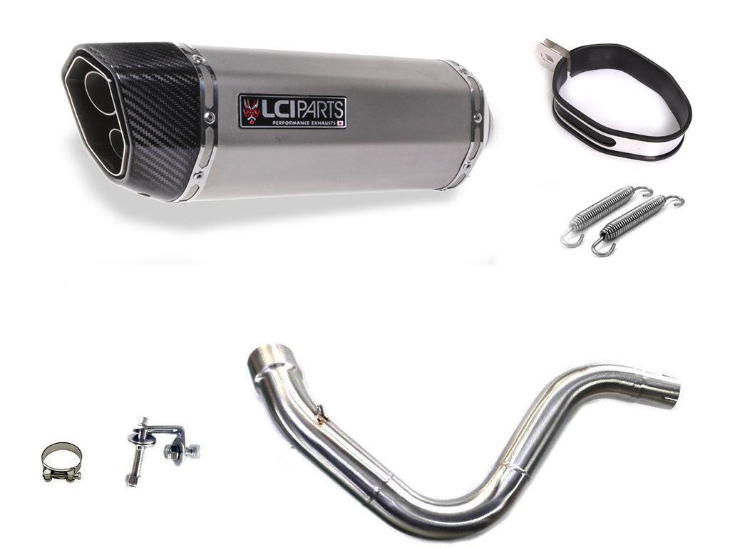 KTM DUKE250 DUKE390 2014-2016 LCIPARTS ツインエンド　ステンレス スリップオンマフラー